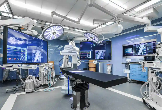 Medical imaging displays in an operating environment