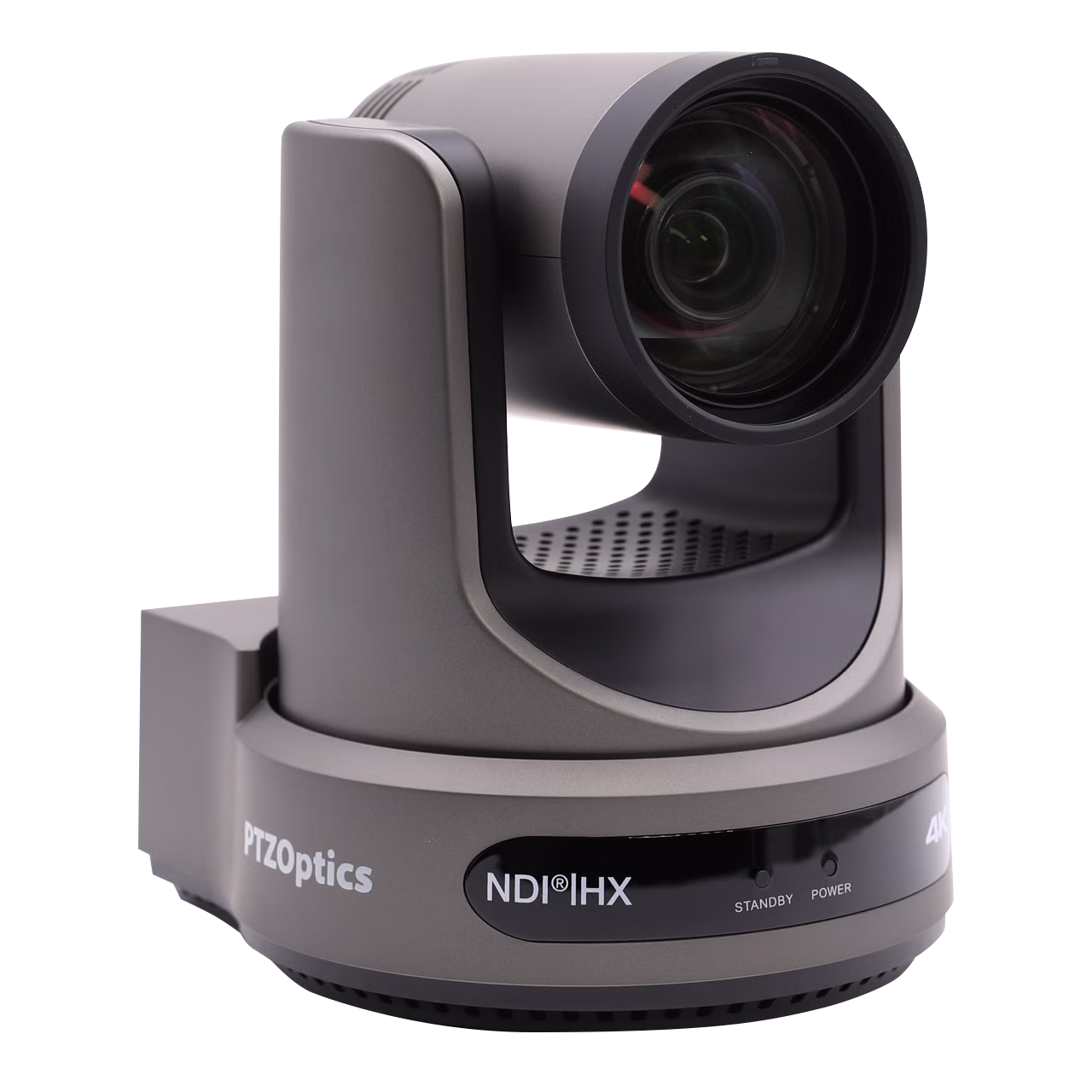 PTZOptics Move 4K PTZ camera with AI auto tracking, front view