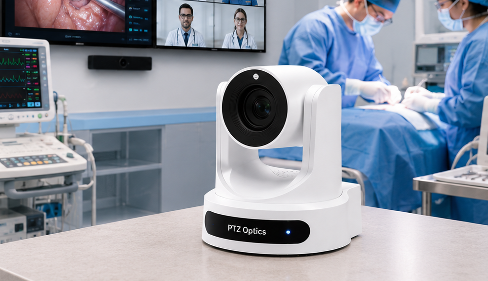 Medical teaching hospital AV solution architecture with PTZOptics surgical camera