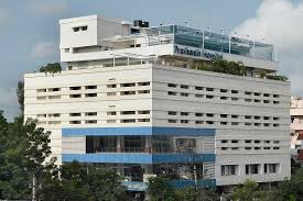 Prashanth Hospital building in Vijayawada, Andhra Pradesh