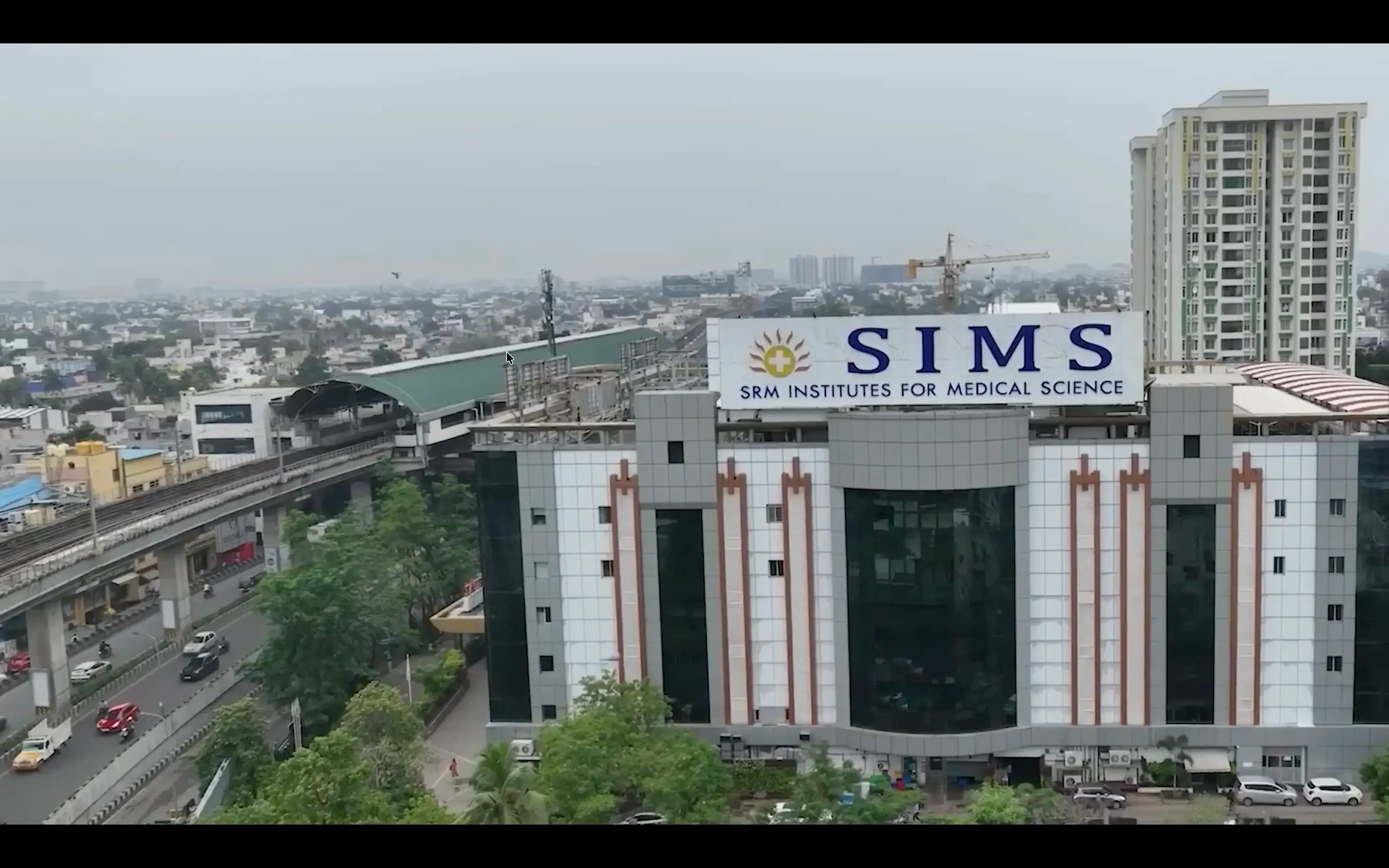 SIMS Hospital building in Vadapalani, Chennai
